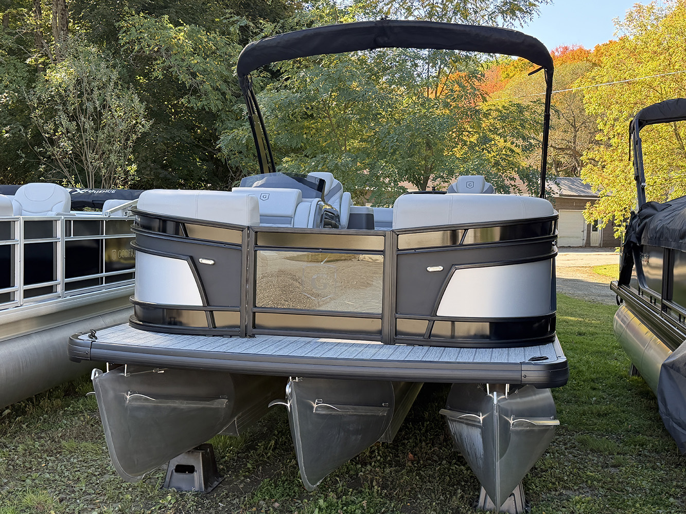 2026 Godfrey MC235ULC Triple Pontoon Boat - Silver/Black 2026 Godfrey MC235ULC Triple Pontoon Boat - Silver/Black